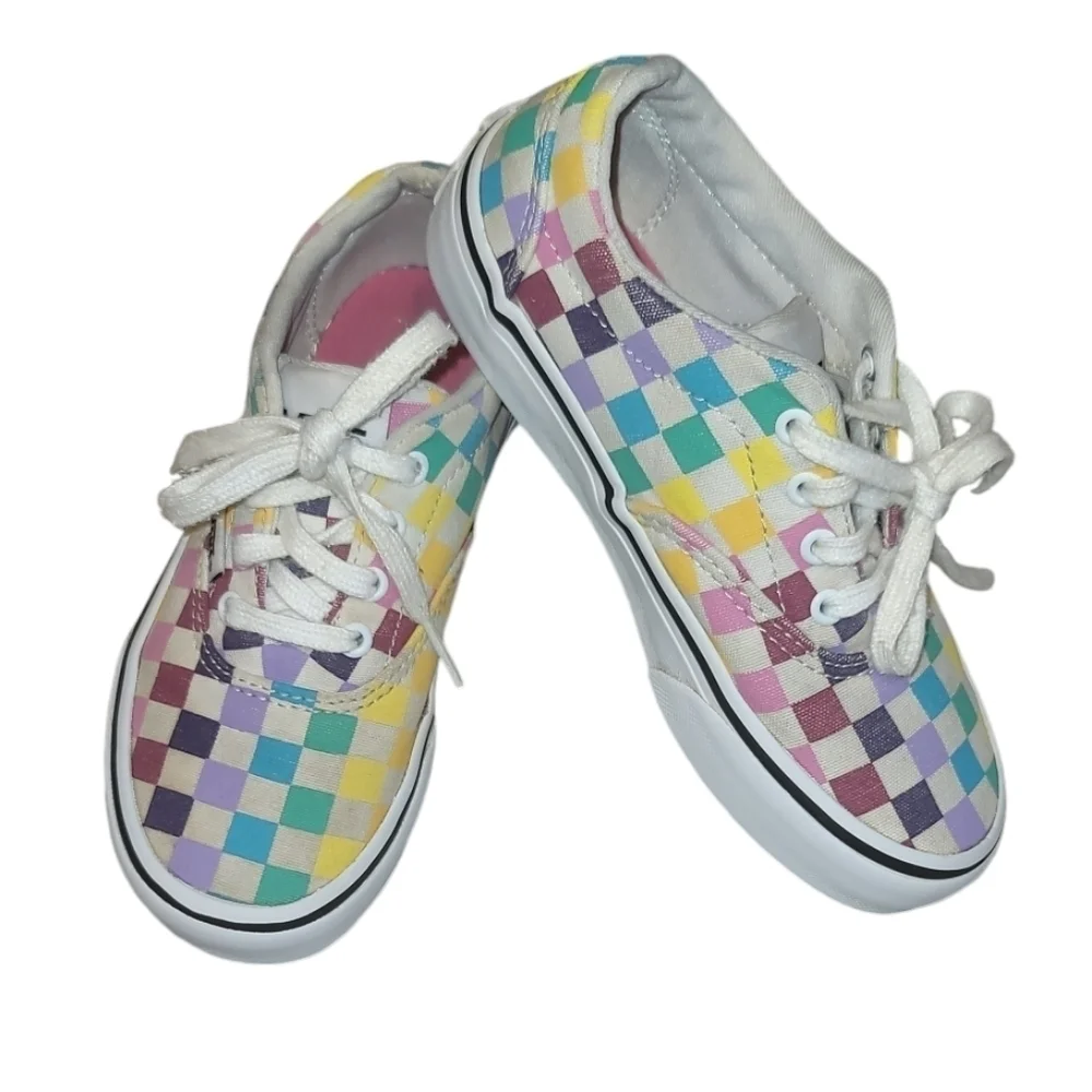 Vans multicolored checked lace-up sneakers